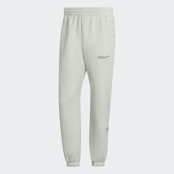 Adidas trefoil store green joggers