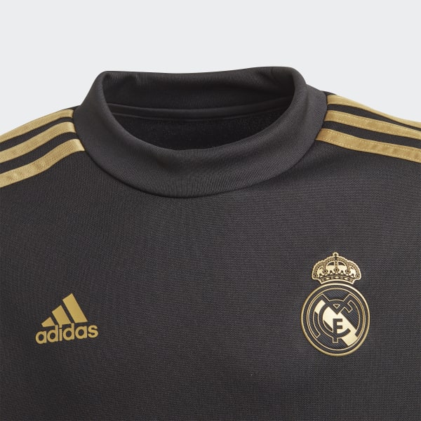 real madrid black training top