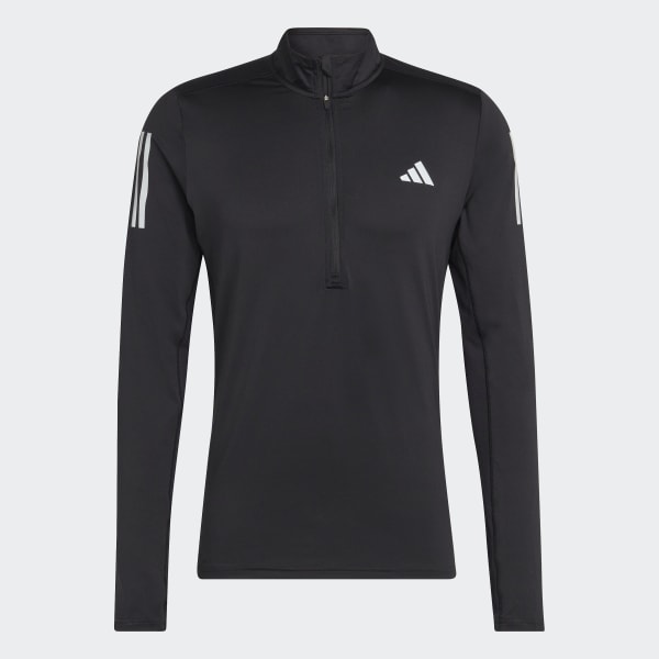 Noir Sweat-shirt à manches longues 1/4 Own the Run