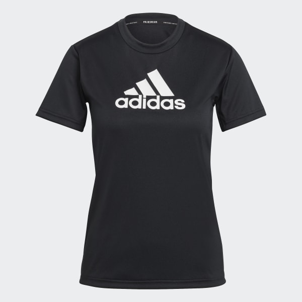 Negro Remera Primeblue Designed 2 Move Logo Sport