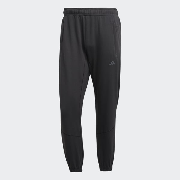 All black top adidas training pants