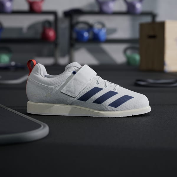 White Powerlift 5 Weightlifting Shoes