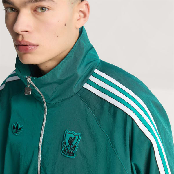 Verde Giacca mezza zip Liverpool FC Terrace Icons