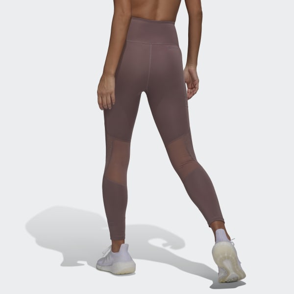 Roxo Leggings 7/8 em Rede com Cintura Subida adidas Circuit