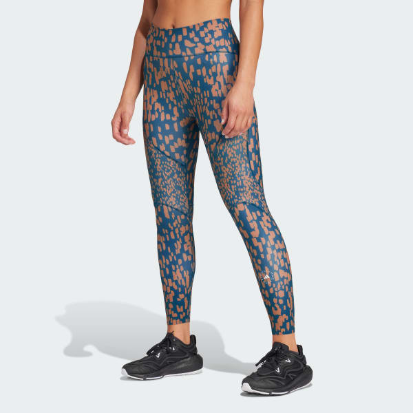 Μπλε adidas by Stella McCartney TruePurpose Optime Training Printed 7/8 Leggings