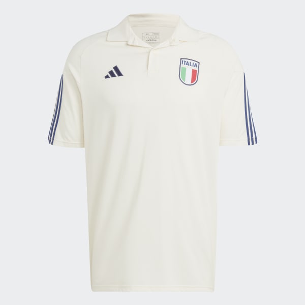 White Italy Tiro 23 Cotton Polo Shirt