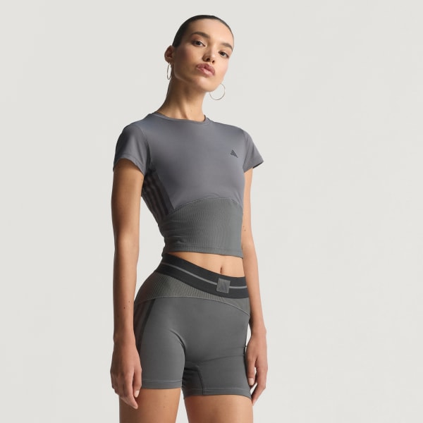 Gris T-shirt Hyperglam Rib Baby