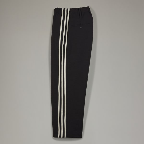 Czerń Y-3 Sport Uniform Straight-Leg 3-Stripes Pants