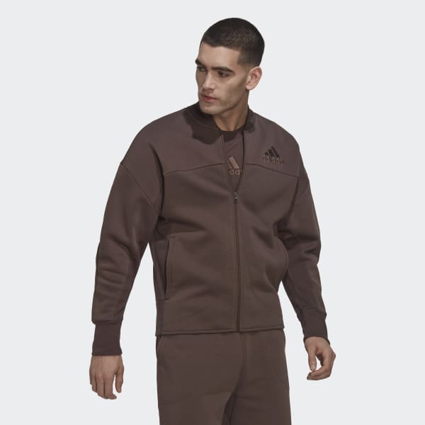 Braun Studio Lounge Fleece Trainingsjacke