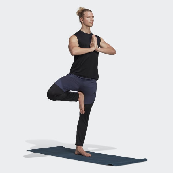 modrá Kalhoty AEROREADY Yoga 7/8 IS214