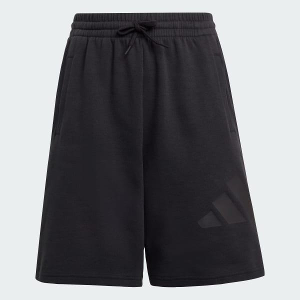 Black Future Icons Logo Above-Knee Shorts Kids