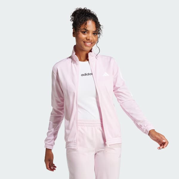 adidas Tricot 3-Stripes Track Jacket - Pink | Free Shipping