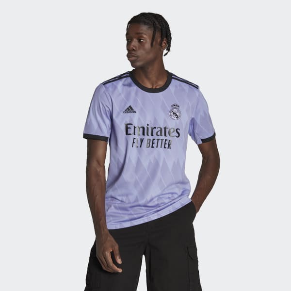 Morado Camiseta Uniforme Visitante Real de Madrid 22/23 KMM32