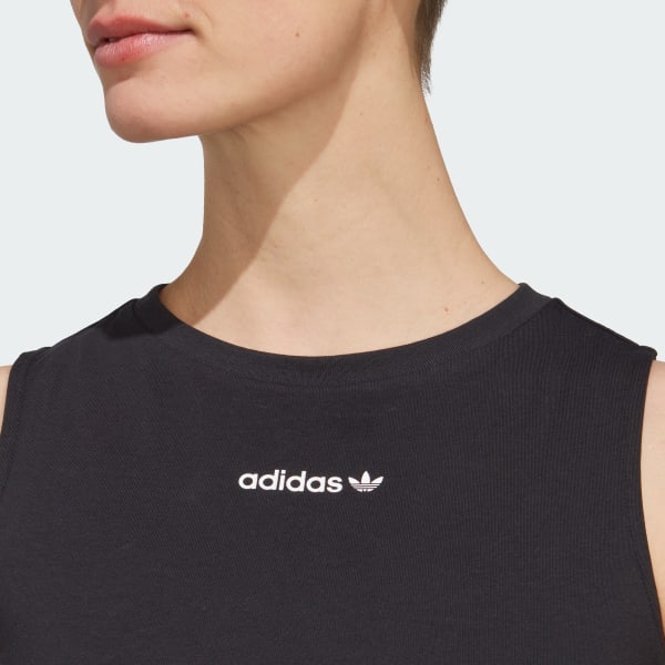 Adidas linear tank top discount