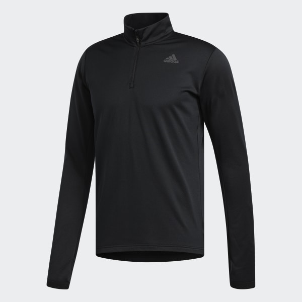 adidas Response Climawarm 1/4 Zip Sweatshirt - Black | adidas UK