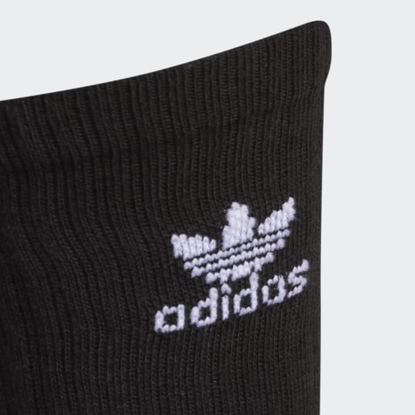 adidas Trefoil Crew Socks 6 - Black | Unisex Lifestyle | adidas US