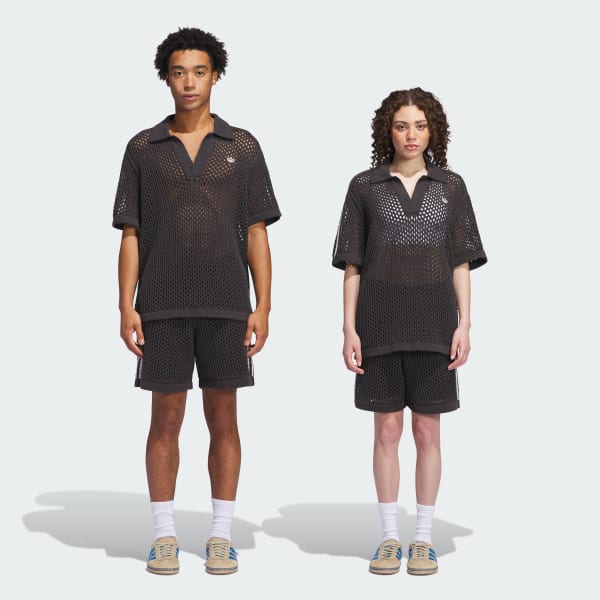 Grey CLOT Crochet Short