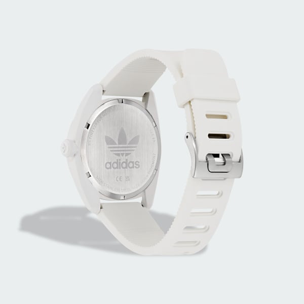 White adidas watch store