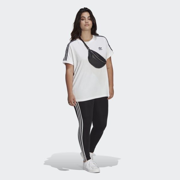 White Adicolor Classics 3-Stripes T-Shirt (Plus Size)