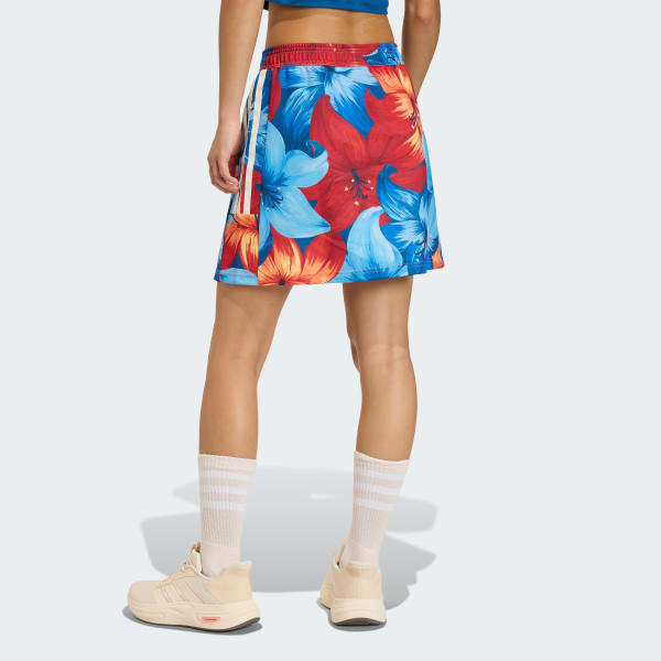 Red ADIDAS x FARM RIO SKIRT