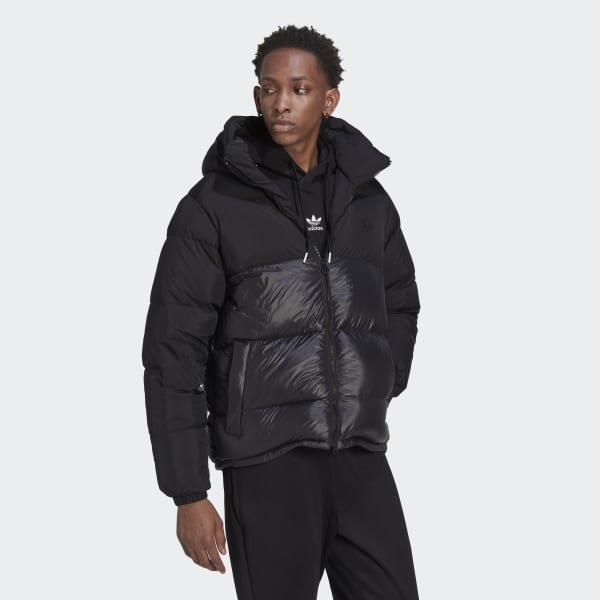Czerń Down Regen Hooded Puffer Jacket CT383