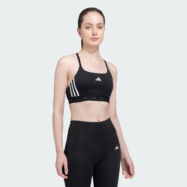 Black AEROREACT LIGHT-SUPPORT HYPERGLAM BRA