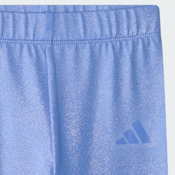 2-Piece Long Sleeve Tee & Glitter Legging Set