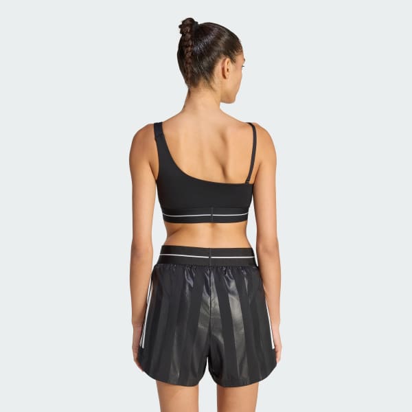 Đen Áo Bra Nâng Đỡ Nhẹ Hyperglam 3-Stripes