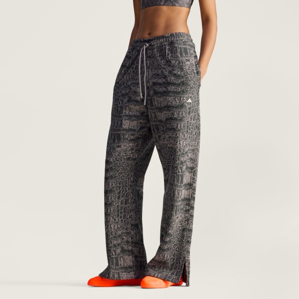 Siyah adidas by Stella McCartney Desenli Bol Eşofman Altı