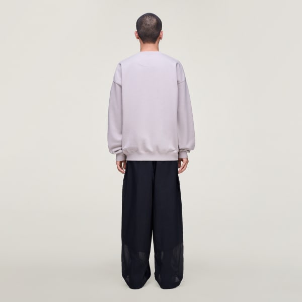 Marron Sweat-shirt ras-du-cou molleton brossé Y-3