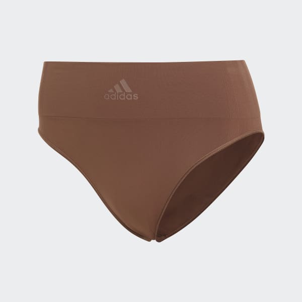 adidas Active Seamless Micro Stretch Low Rise Bikini Underwear - Brown