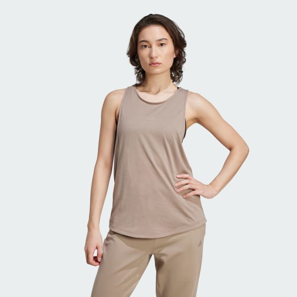 สีน้ำตาล เสื้อกล้าม Yoga Essentials