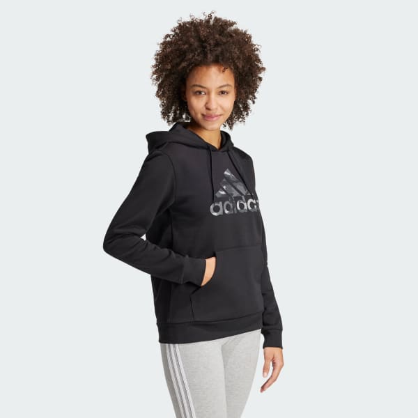 Μαύρο Camo Graphic Hoodie