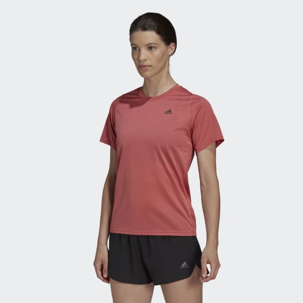adidas Run Icons Running Tee - Red | Women's Running | adidas US
