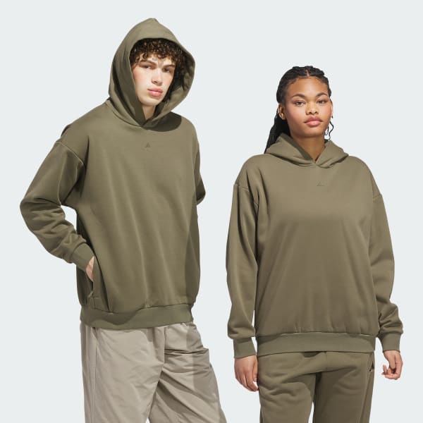 Green adidas Basketball Fleece Hoodie (Gender Neutral)