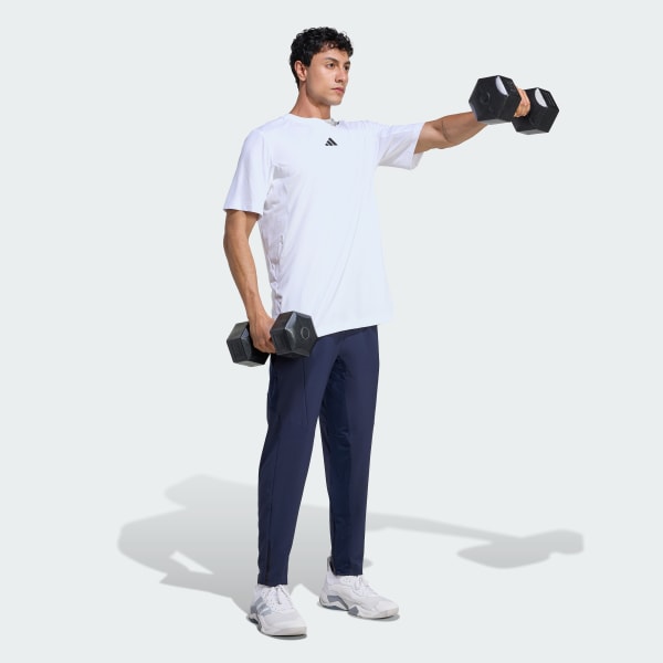 White D4T PrimeLift 3 STRIPES T-SHIRT