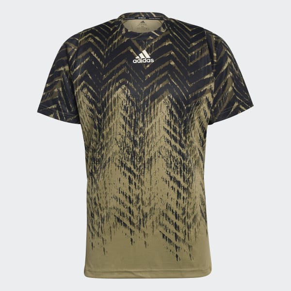 adidas Tennis Freelift Printed Tee Green Free Shipping with adiClub adidas US
