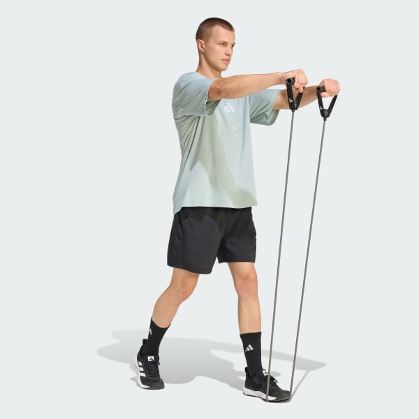 สีเขียว เสื้อยืดพิมพ์ลาย CLIMACOOL POWER TRAINING