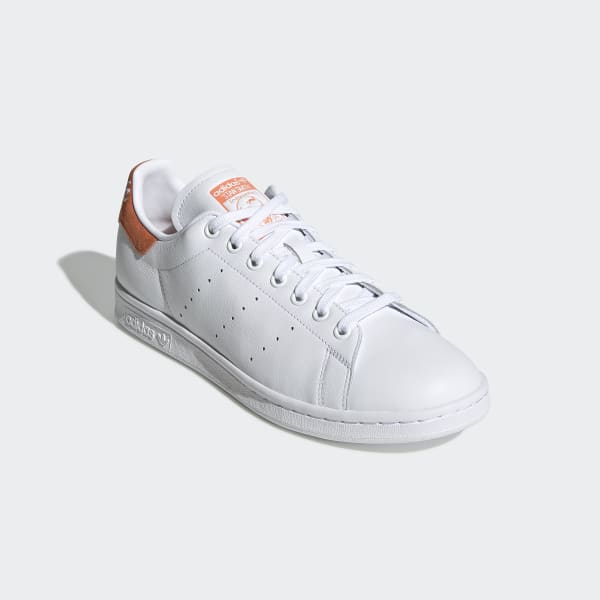 Stan Smith Cloud White and Semi Coral Shoes | adidas US