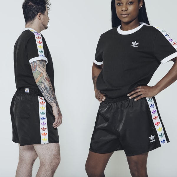 adidas Pride Trefoil Tape T-Shirt - Black | adidas Ireland