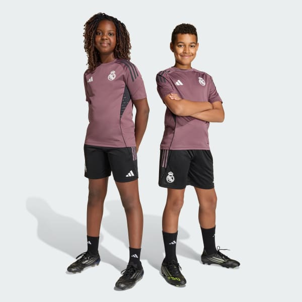 Noir Short d'entraînement Real Madrid Tiro 25 Competition Enfants
