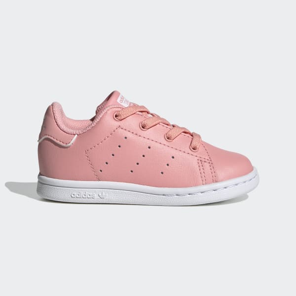 adidas kids stan smith trainers white pink