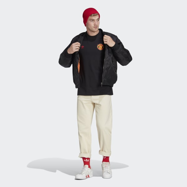 Nero T-shirt Essentials Trefoil Manchester United FC