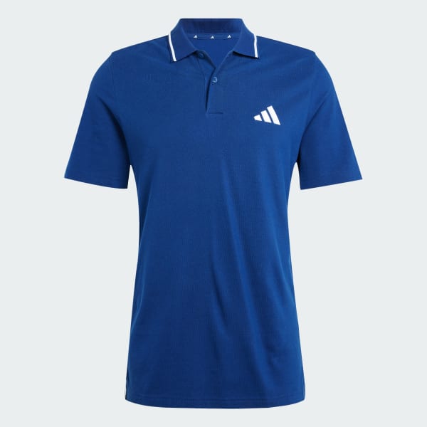 Blu Polo Essentials 3-Stripes Piqué