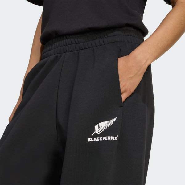 adidas BLACK FERNS ラガーパンツ 黒　ニュージーランド adidas Black Ferns 3-Stripes Parachute Pants - Black | Free