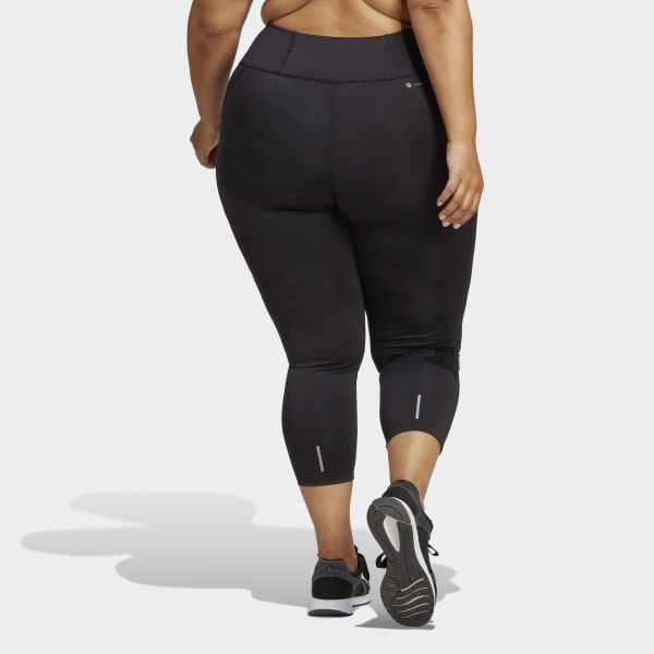 adidas DailyRun 7/8 Leggings (Plus Size) - Black