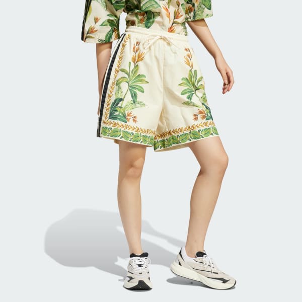 Hvid adidas x FARM Premium Short