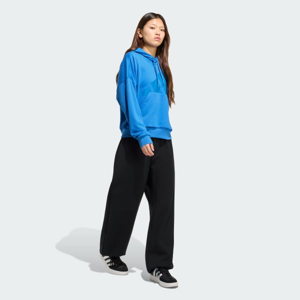 Azul Moletinho Capuz Folgado Essentials Big Logo