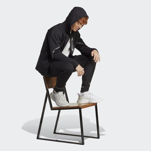 Czerń Designed for Gameday Full-Zip Hoodie ECT73