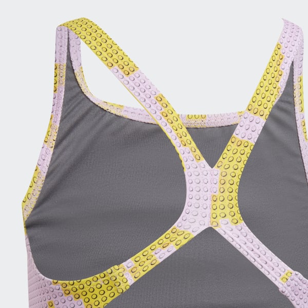 yellow adidas swimsuit
